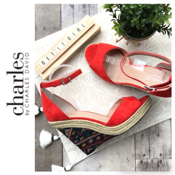 Charles David Shoes - Charles by Charles David Aztec wedge sandals SZ 11